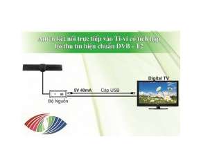 Anten Ti-vi DVB-T2 Tích Hơp Bộ Thu Tín Hiệu Truyền Hình Số