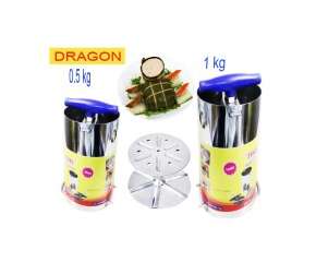 Bộ 2 Khuôn Làm Giò Chả Inox 1kg Và 0.5kg Thương Hiệu Dragon