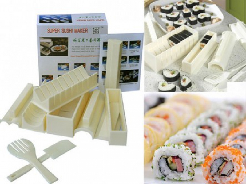 Bộ Dụng Cụ Làm Sushi 10 Món Chế Biến Món Sushi Thật Dễ Dàng