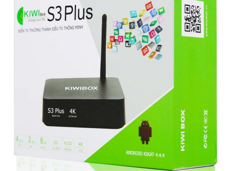 Tivi Box Kiwibox S3 Plus RAM 2GB Cấu Hình Mạnh Mẽ